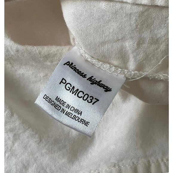 Modcloth Princess Highway Light Peach Cotton Round Neck Women's Size 12 | 35-23 - Picture 4 of 7